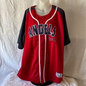 Los Angeles Angels of Anaheim Official MLB Baseball Jersey Red Size XL Adult